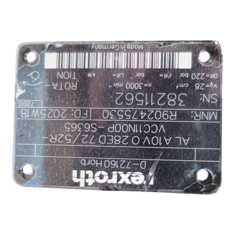 HYDRAULIC PUMP BOSCH REXROTH R902475530 ALA 36074774 51.06650-7012